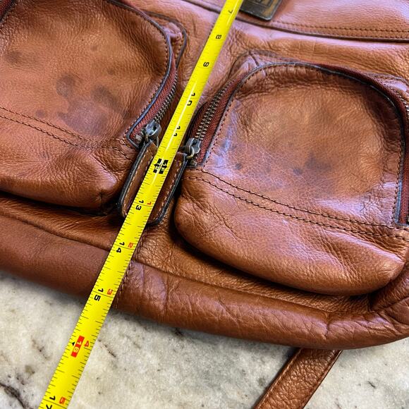 Frye Jenny Fold Over Authentic Leather Crossbody Bag - Picture 8 of 8
